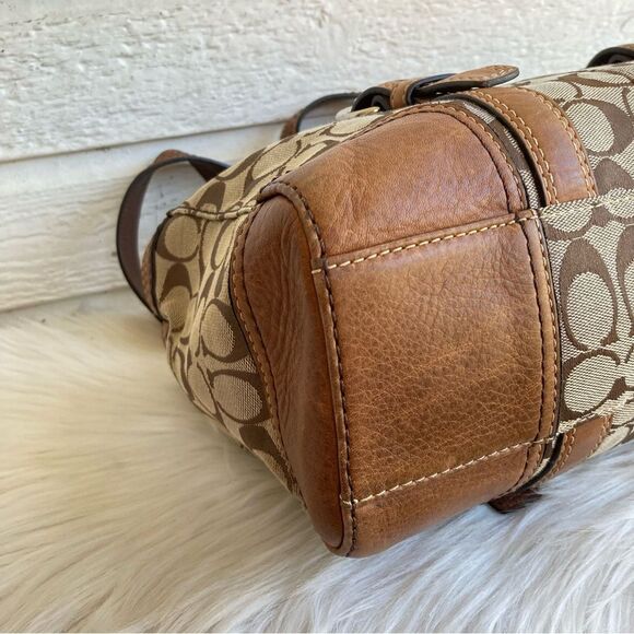 COACH Gallery Y2K Chelsea Signature Tan Brown 10986 - Picture 9 of 12